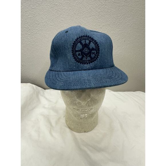 Local Union 1937 Baseball Hat Denim Logo UnionWorker Mechanics and Aerospace VTG - Picture 1 of 8